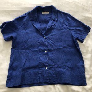 Everlane Linen Short Sleeve Notch Shirt